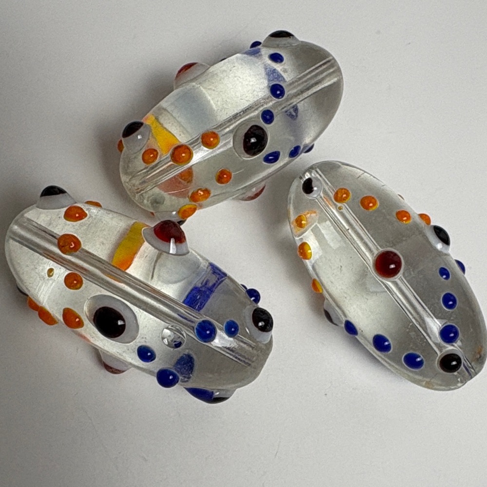 Lampwork Glass Colorful Large Beads